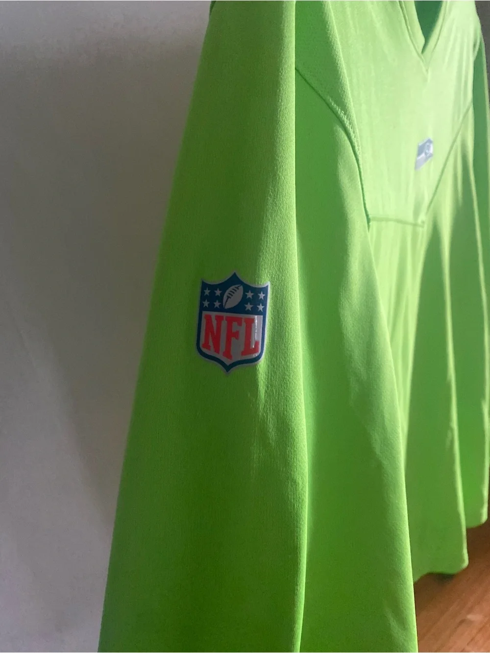 Nike Men’s Neon Green Long Sleeve Team Top with Seahawks Logo